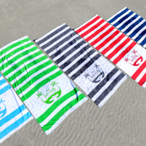 striped cabana towel, striped beach towel,