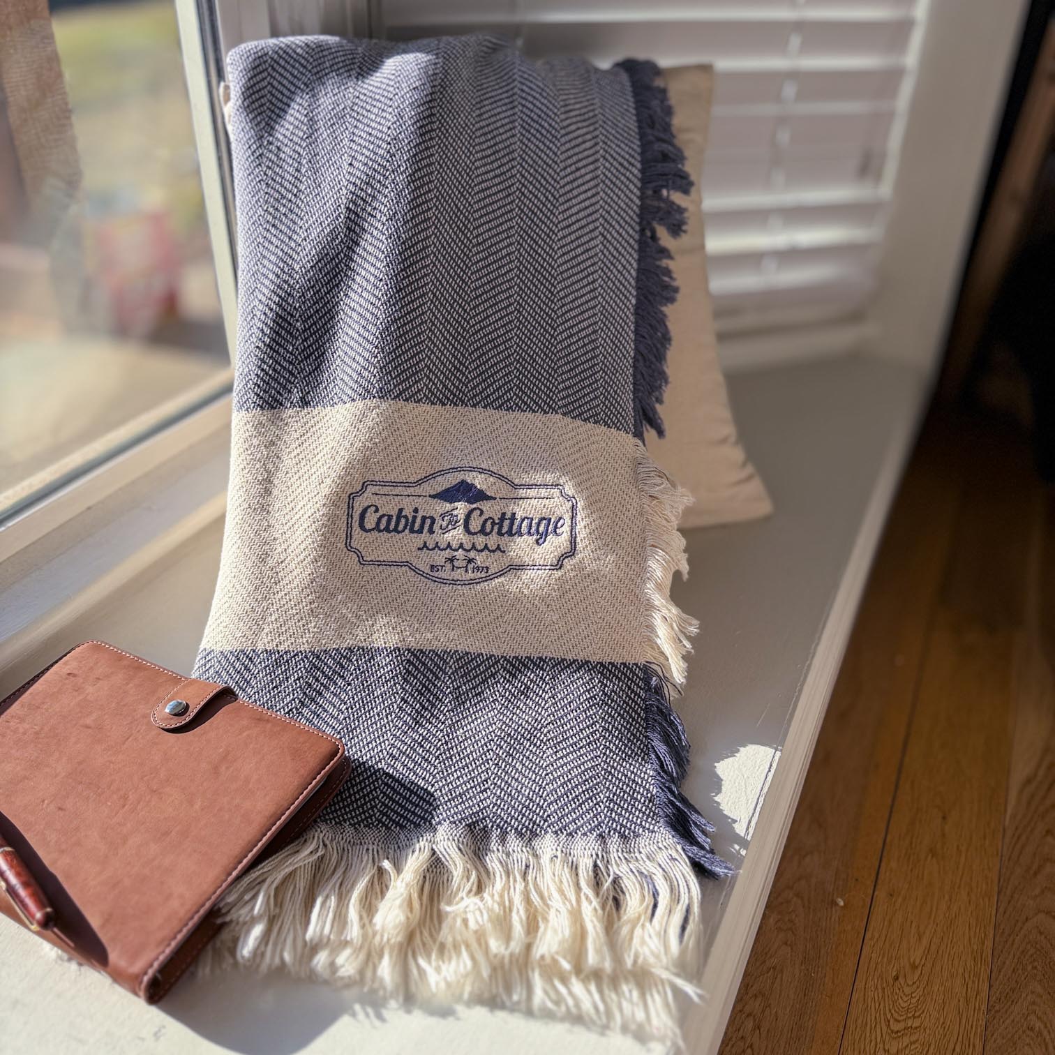 Double Layer Herringbone Throw - Image 4